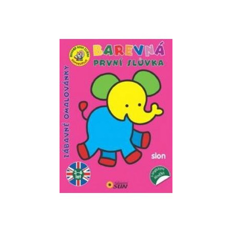 My First English Words Colouring Book - Elephant / Omalovanka Slon