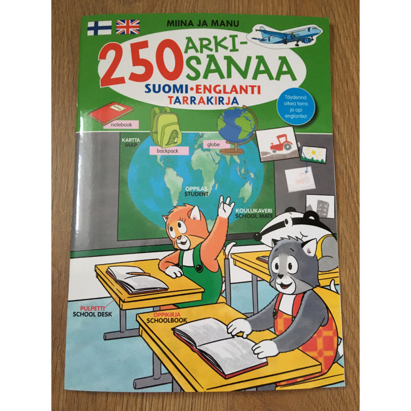 250 Everyday Words in Finnish and English Picture Dictionary for kids + Stickers 250 Everyday Words in Finnish and English Picture Dictionary for kids + Stickers